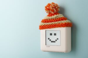 thermostat-with-a-hat-on