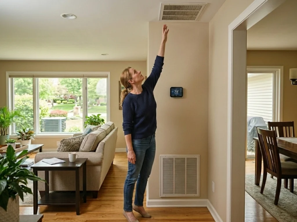 Fenton homeowner noticing AC tune-up warning signs